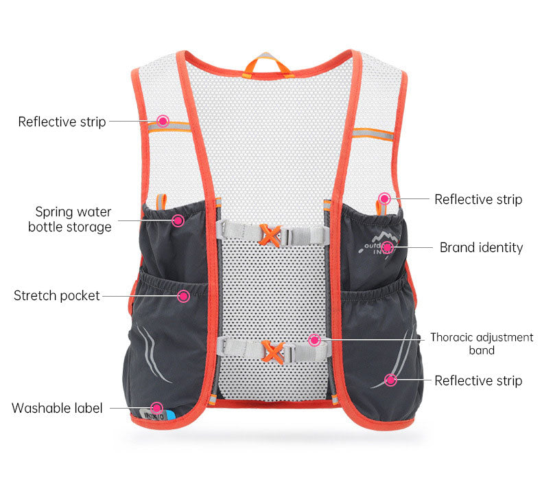 2.5L Waterproof Lightweight Hydration Vest Backpack