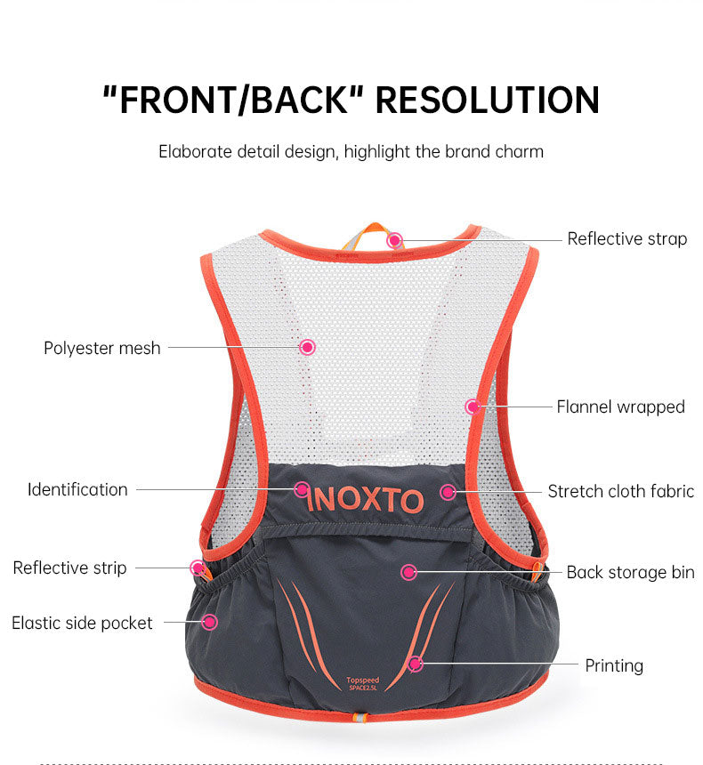 2.5L Waterproof Lightweight Hydration Vest Backpack