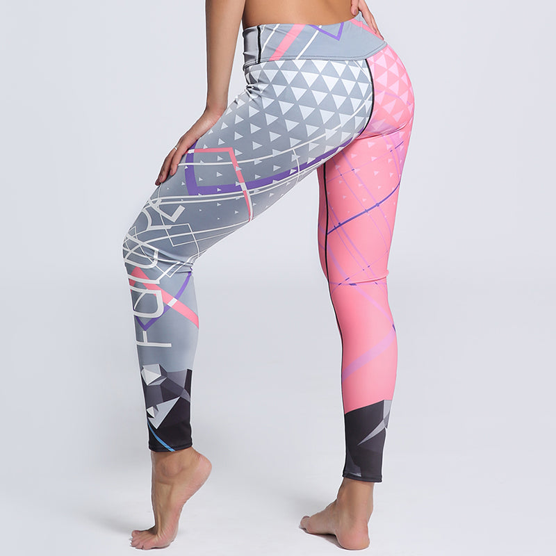 Multicolor Leggings Women Workout Pants