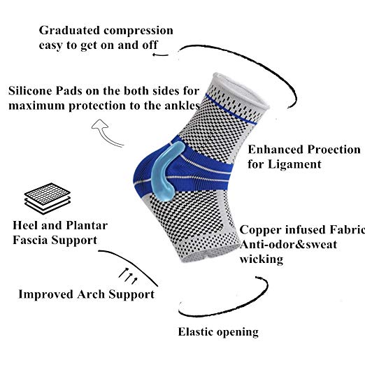 Elastic Silicone Ankle Support Fitness