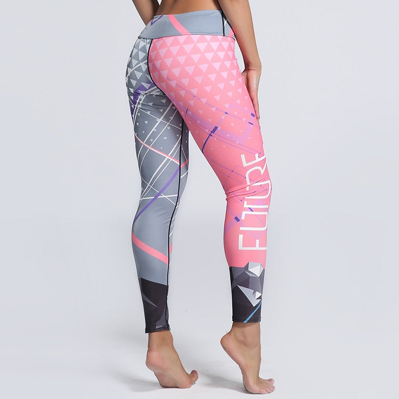 Multicolor Leggings Women Workout Pants