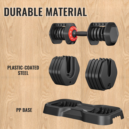 Adjustable dumbbell set metal